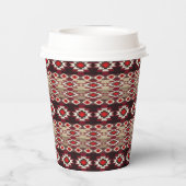 Südwestliches Stammesmuster. Pappbecher (Rückseite)