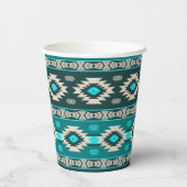 Südwestliches Stammesmuster. Pappbecher (Rückseite)