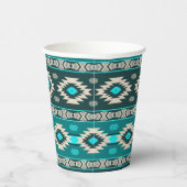 Südwestliches Stammesmuster. Pappbecher (Rechts)