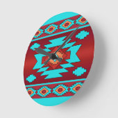 Südwestliches Stammesmuster. Runde Wanduhr (Winkel)