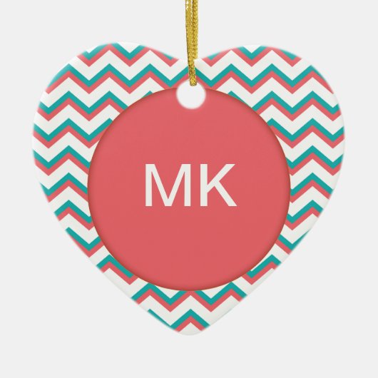 Südwestliches Zickzack Muster Keramikornament (Vorne)