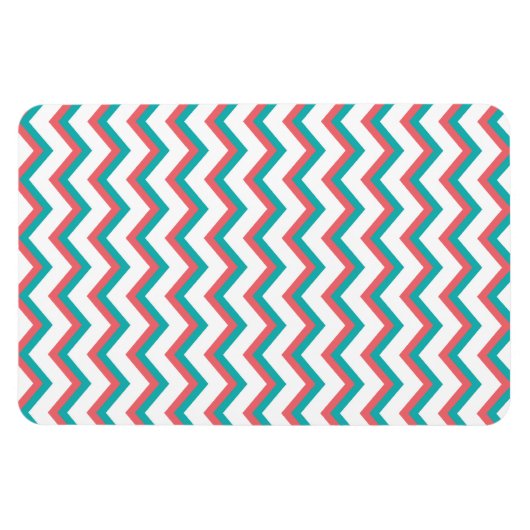 Südwestliches Zickzack Muster Magnet (Horizontal)