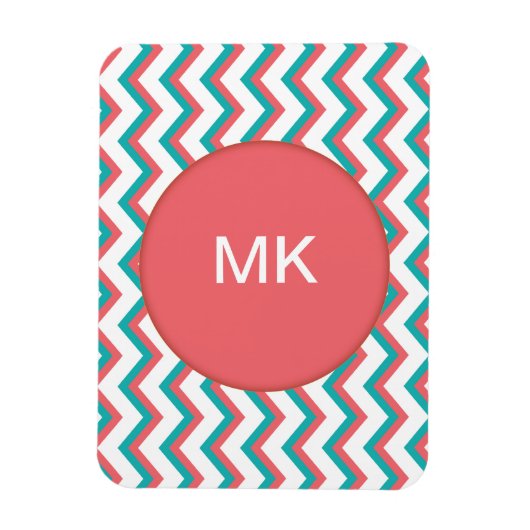 Südwestliches Zickzack Muster Magnet (Vertikal)