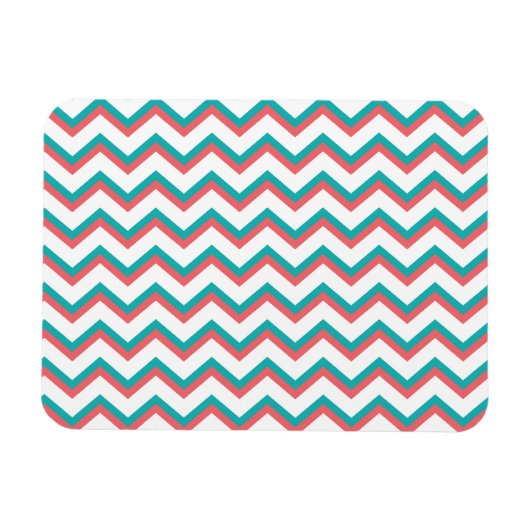 Südwestliches Zickzack Muster Magnet (Horizontal)