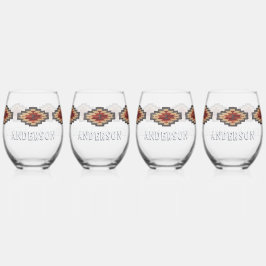 Südwestmonogramm Weinglas Ohne Stiel