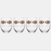 Südwestmonogramm Weinglas Ohne Stiel (Rechts)