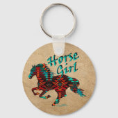 Südwestpferd, Pferdemädchen Schlüsselanhänger (Vorderseite)