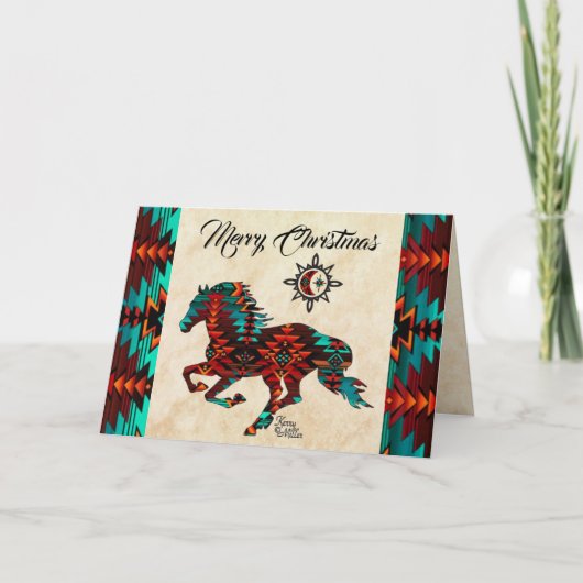 Südwestpferdkarte Feiertagskarte (Vorderseite)