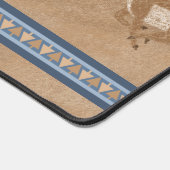 Südwestpronghorn Antelope Herd Blue Border Schreibtischunterlage (Ecke)