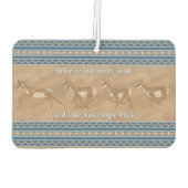 Südwestpronghorn Antelope Herd Personalisiert Autolufterfrischer (Rückseite)