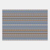 Südwestpronghorn Antelopes Geometrisches Muster Geschenkpapier Set (Vorderseite 3)