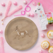 Südwestpronghorn Running Antelope Pappteller (Party)