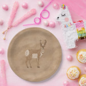 Südwestpronghorn Stehendes Antelope Design Pappteller (Party)