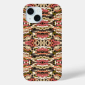 Südwestquiggly Wiggly Earth Tone Abstrakt Case-Mate iPhone Hülle (Rückseite)