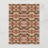 Südwestquiggly Wiggly Earth Tone Abstrakt Postkarte (Vorderseite)