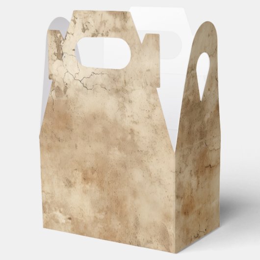 Südwestrustikale Sahne Geschenkschachtel (Geöffnet)