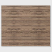 Südwestrustikales Holzdesign Geschenkpapier (Flach)