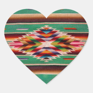 Südwestsaltillo Herz-Aufkleber