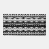 Südwestschwarz und weiß geometrisches Muster Schreibtischunterlage (Vorderseite)