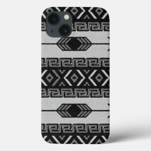 Südwestschwarz und Weiß-Tribal-Azteken-Muster Case-Mate iPhone Hülle