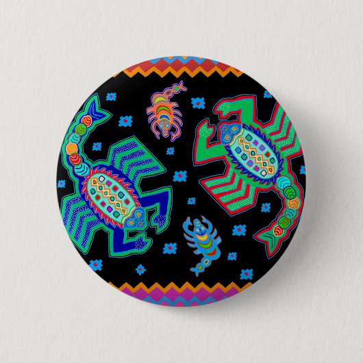 Südwestskorpione an meiner Mauer Button (Vorderseite)