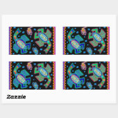 Südwestskorpione an meiner Mauer Rechteckiger Aufkleber (Blatt)