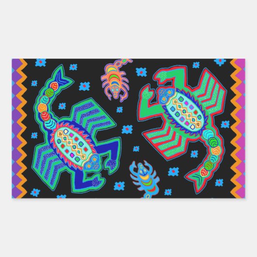 Südwestskorpione an meiner Mauer Rechteckiger Aufkleber (Vorderseite)