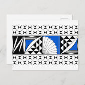 Südwestsonnenaufgang in Blau Feiertagspostkarte (Vorne/Hinten)