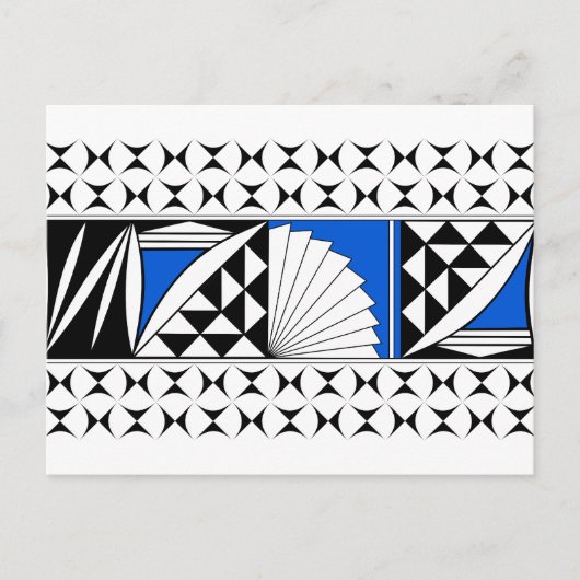 Südwestsonnenaufgang in Blau Feiertagspostkarte (Vorderseite)