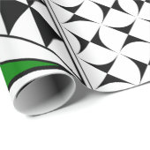 Südwestsonnenaufgang in Grün Geschenkpapier (Rolleneckpunkt)