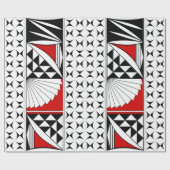 Südwestsonnenaufgang in Rot Geschenkpapier (Flach)