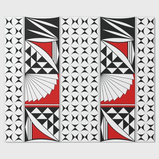 Südwestsonnenaufgang in Rot Geschenkpapier (Flach)