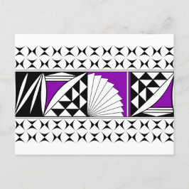 Südwestsonnenaufgang Lila Feiertagspostkarte