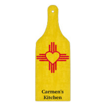 Südweststil Zia Herz New Mexico Gold & Red
