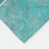 Südwesttürkis Fleecedecke (Ecke)
