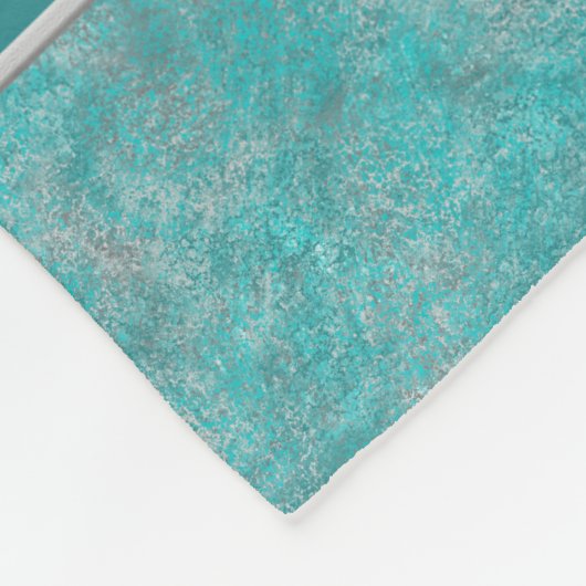 Südwesttürkis Fleecedecke (Ecke)