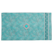 Südwesttürkis Kissenbezug (Vorderseite-Rechts)