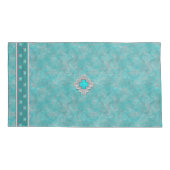 Südwesttürkis Kissenbezug (Rückseite-Links)