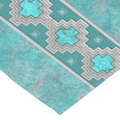 Südwesttürkis Kurzer Tischläufer (Ecke)