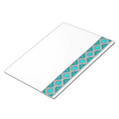Südwesttürkis Notizblock (angewinkelt)
