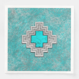 Südwesttürkis Serviette