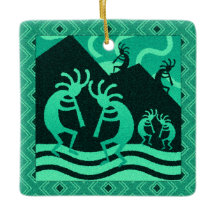 Südwestturquoise Kokopelli Weihnachten
