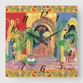 Südwestuhr Quadratische Wanduhr (Vorderseite)