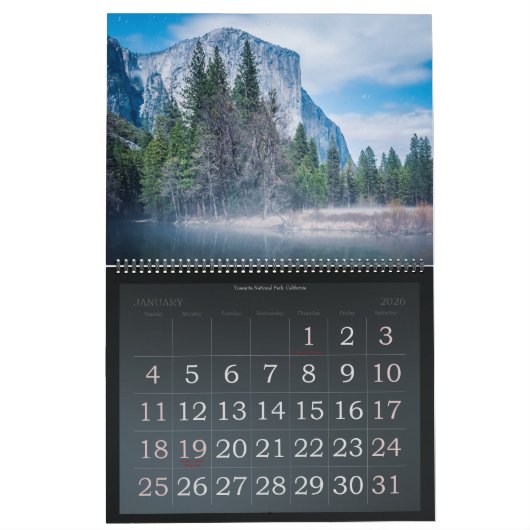 SüdwestUSA Kalender (Jan 2026)