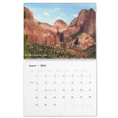 SüdwestUSA: Kalender Arizona und Utah 2026 (Mär 2026)