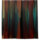 Südwestwald Abstrakt Duschvorhang (Vorderseite)