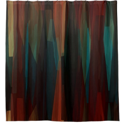 Südwestwald Abstrakt Duschvorhang (Vorderseite)