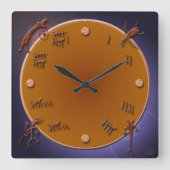 Südwestwanduhr Quadratische Wanduhr (Vorderseite)