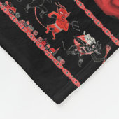 SüdwestweihnachtenKrampus Entwurf Fleecedecke (Ecke)