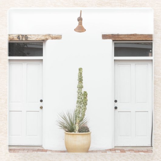 Südwestweißer Eintrag Glasuntersetzer (Vorderseite)